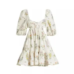 Zimmerman Jeannie Puff Sleeve Mini Dress Floral Size AU 10 / 1 for rent on The Volte - image 5