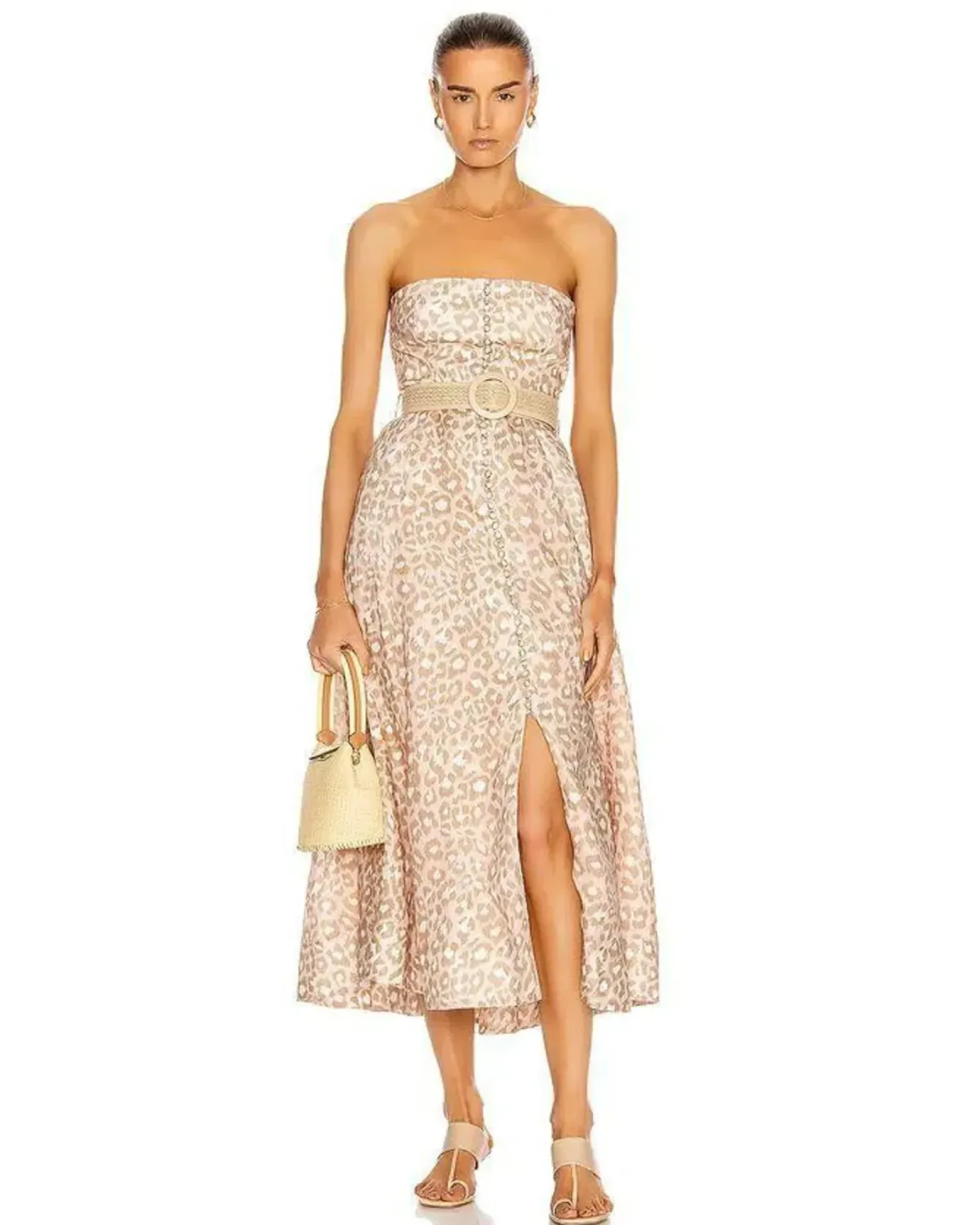 Zimmermann Carnaby Bustier Midi Dress Print Size 3 / AU 14 for rent on The Volte - main image