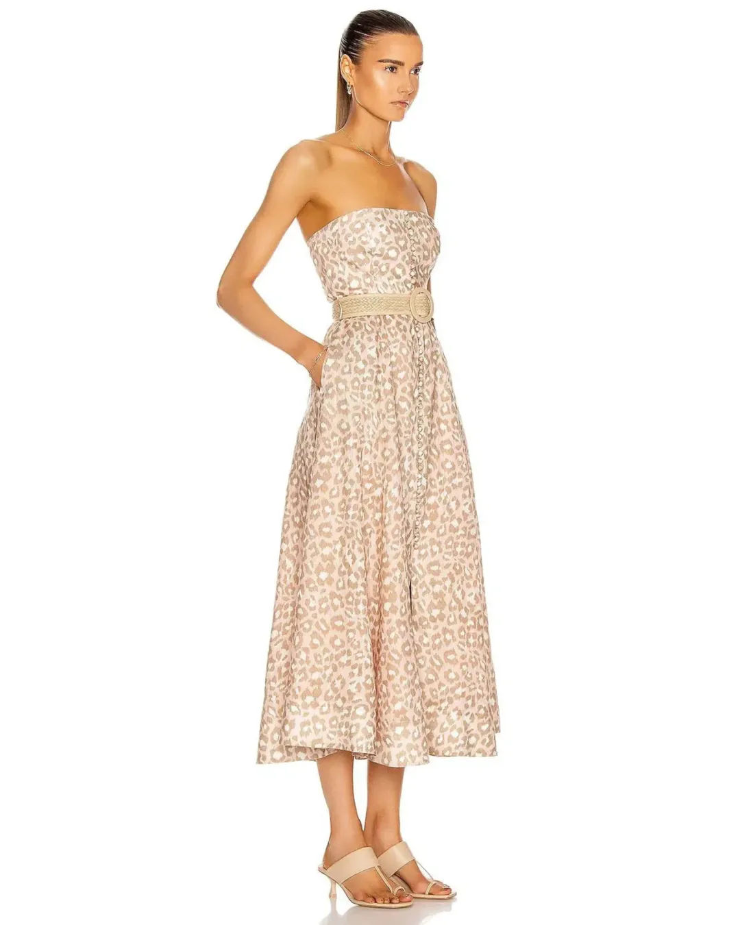Zimmermann Carnaby Bustier Midi Dress Print Size 3 / AU 14 for rent on The Volte - main image