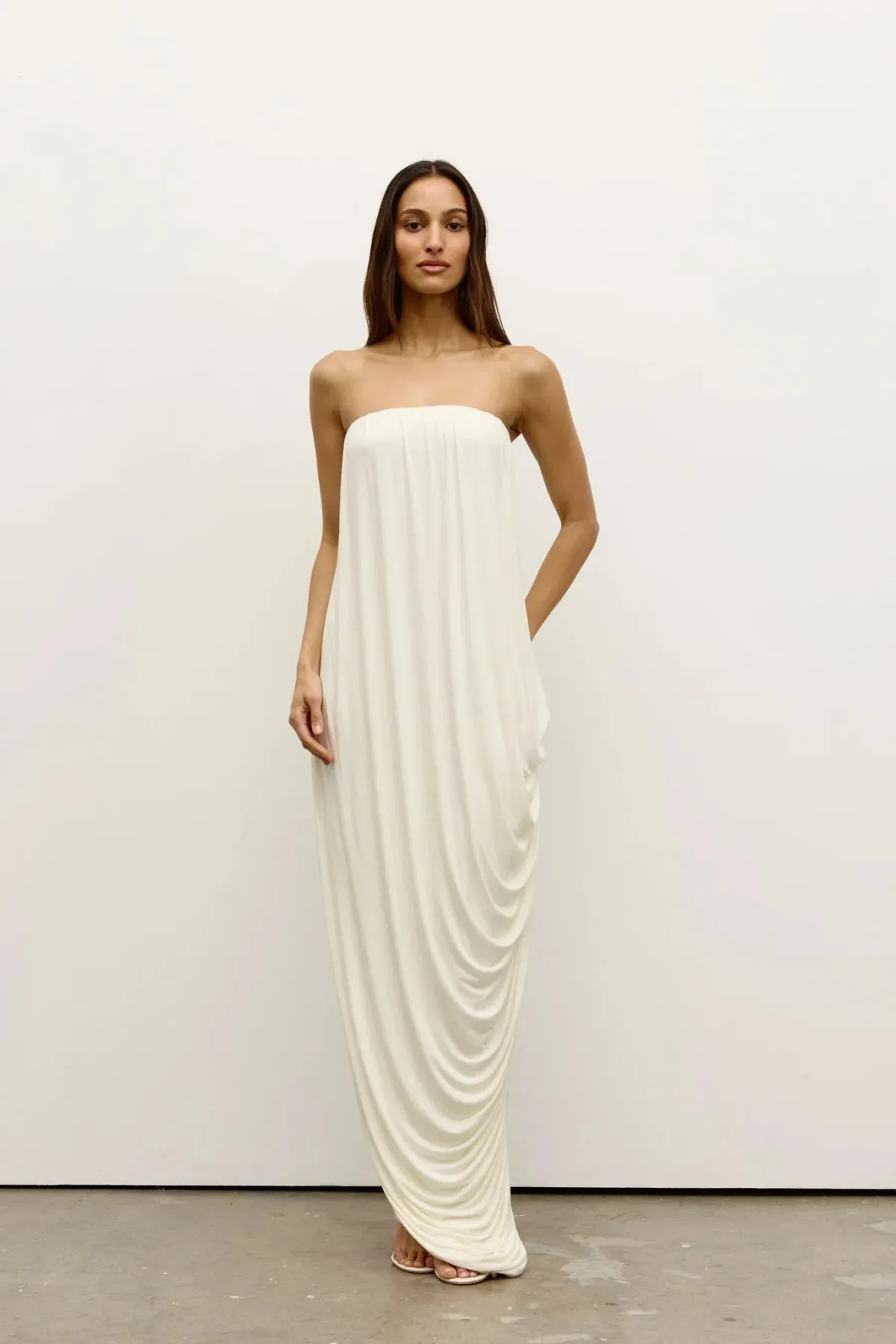 Bayse Callista Maxi Dress Ivory Size 10 / M for rent on The Volte - main image