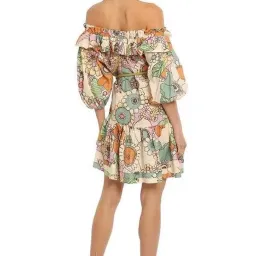 Alemais Farah ruffle mini dress for rent on The Volte - image 3
