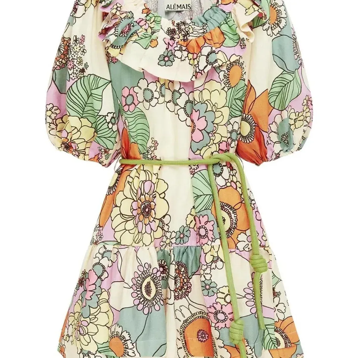 Alemais Farah ruffle mini dress - Image 2
