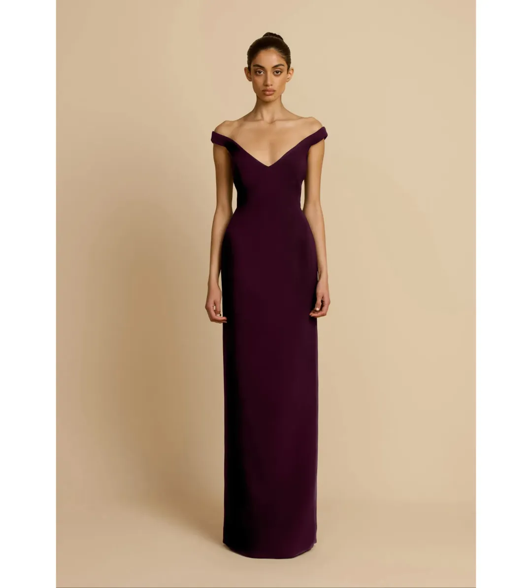Arcina Ori Ellery Maxi Dress in Plum Size 6 for rent on The Volte - main image