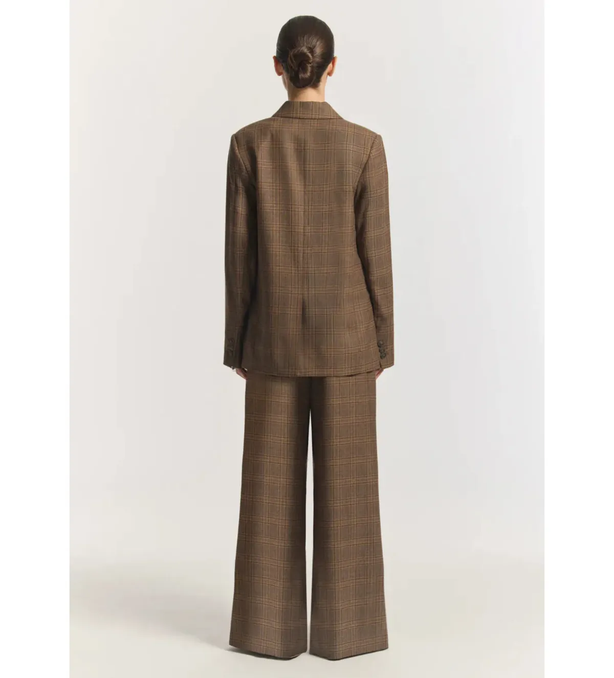 Viktoria & Woods Academia Blazer & Clement Pant Set in Tapestry Check Size 8 - Image 3