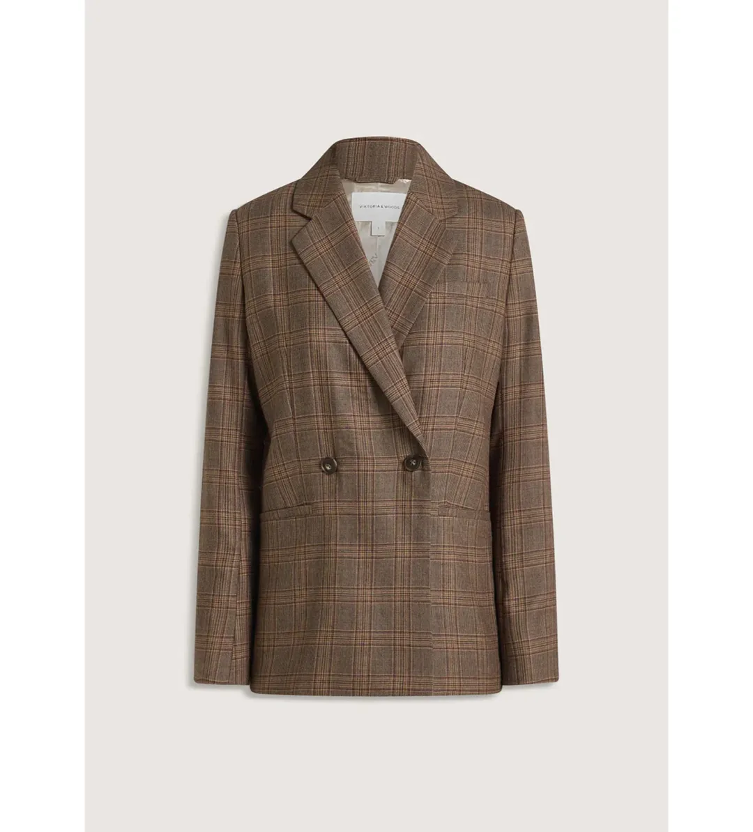 Viktoria & Woods Academia Blazer & Clement Pant Set in Tapestry Check Size 8 for rent on The Volte - main image