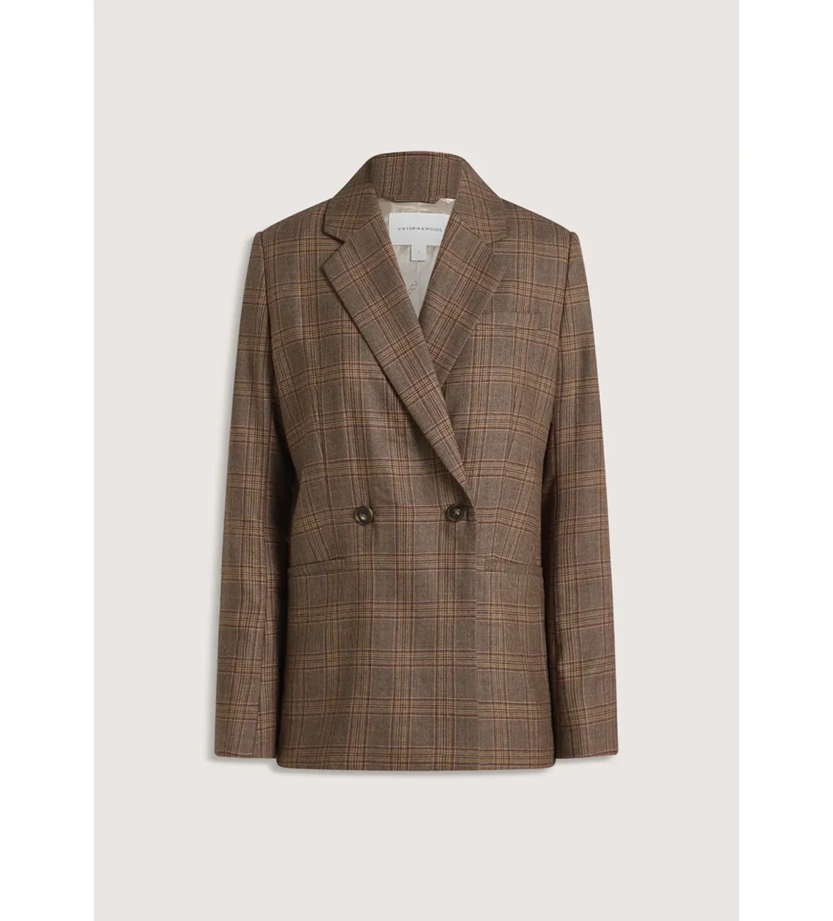 Viktoria & Woods Academia Blazer & Clement Pant Set in Tapestry Check Size 8 - Image 4