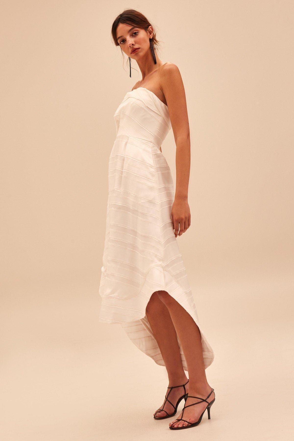 C/MEO collective solitude gown ivory size 6 - Image 2