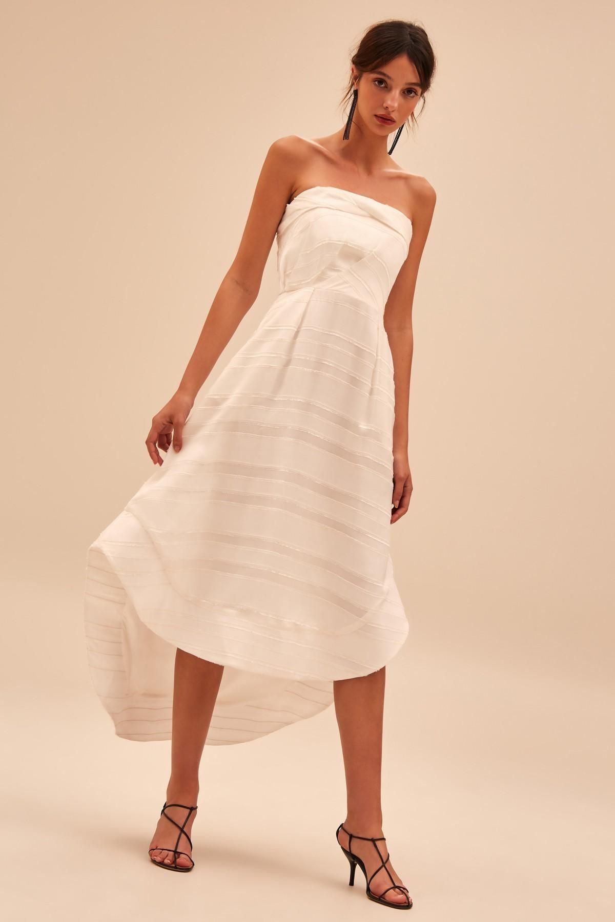 C/MEO Solitude gown ivory size 8 - Image 1