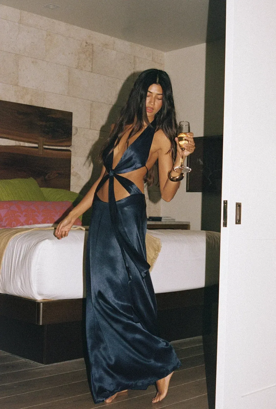 Saboa Studios Gabriella Maxi Dress Blue Size 6 for rent on The Volte - main image
