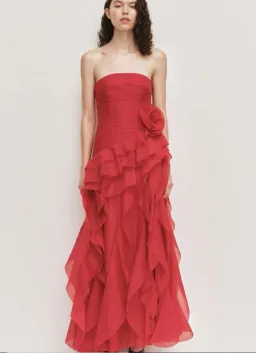 Aje Canyon Gown in Scarlet Red Size 6 for rent on The Volte - image 1