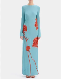 SIR Amelie Long Sleeve Maxi Dress Size 4 AU Flore for rent on The Volte - image 1