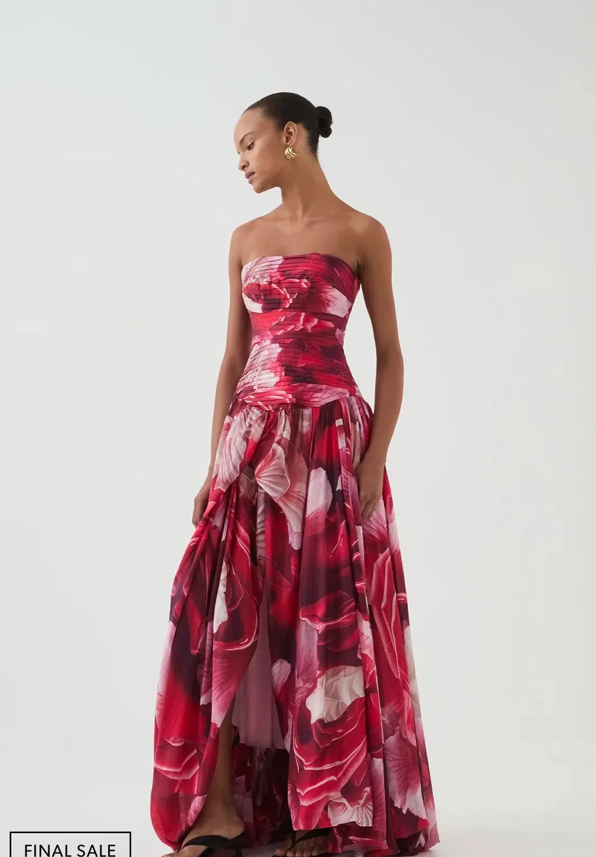 Aje Flora Gown Prismatic Floral Red - Image 1