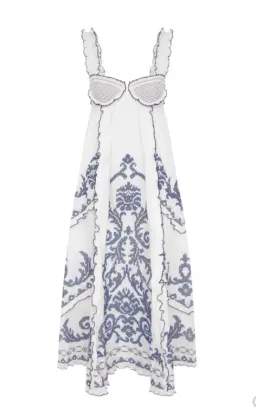Alémais Hazel Smock Embroidered Midi Size 16 for rent on The Volte - image 4