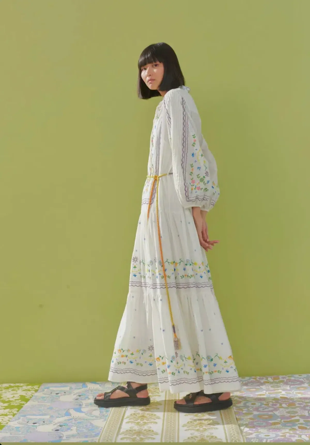 Alémais Juniper Embroidered Midi Size 14 - Image 3