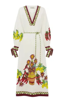 Alémais Katerina V Neck Midi Size 12 for rent on The Volte - image 7