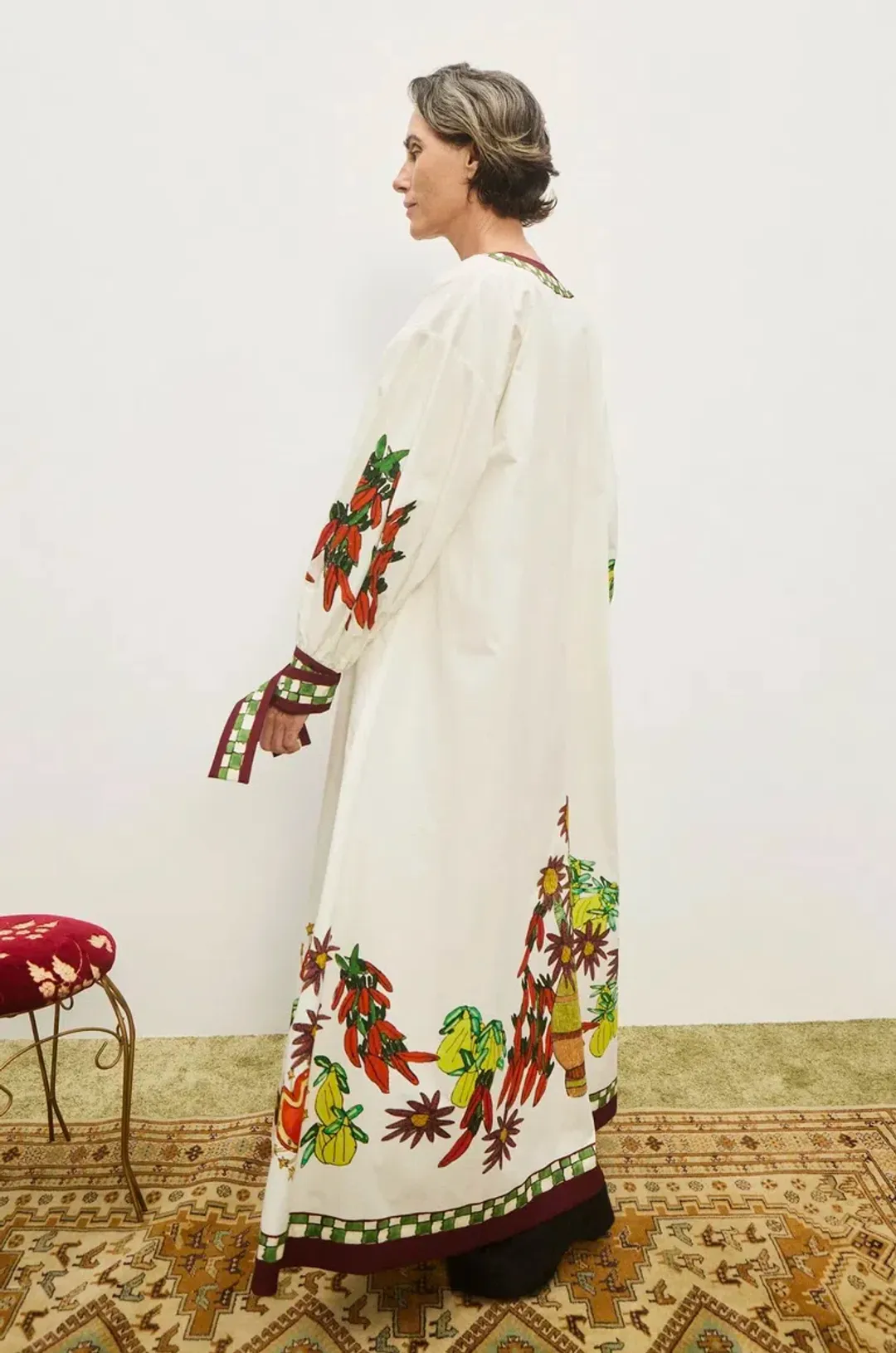 Alémais Katerina V Neck Midi Size 14 for rent on The Volte - main image