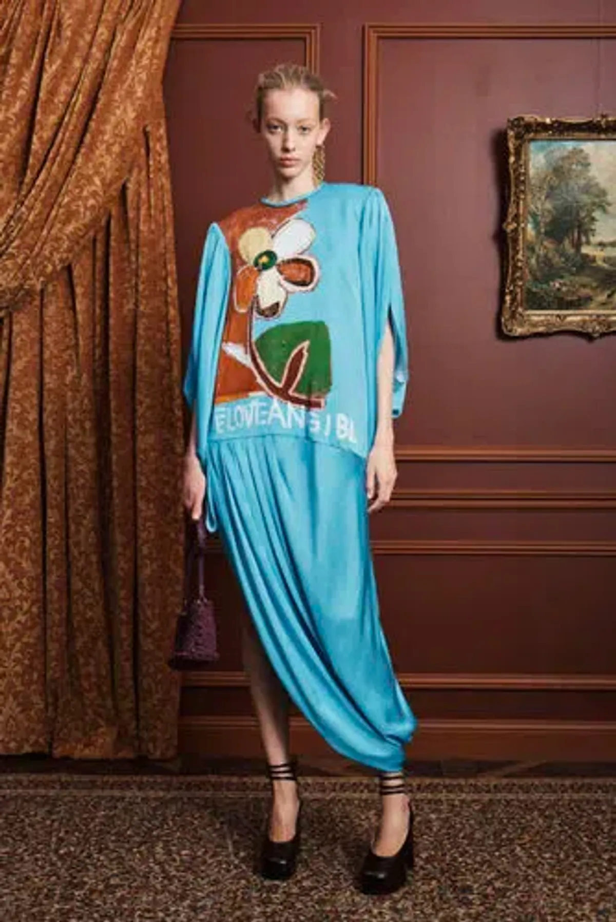 Alémais Lenny Embellished Silk Gown Size 14 - Image 1