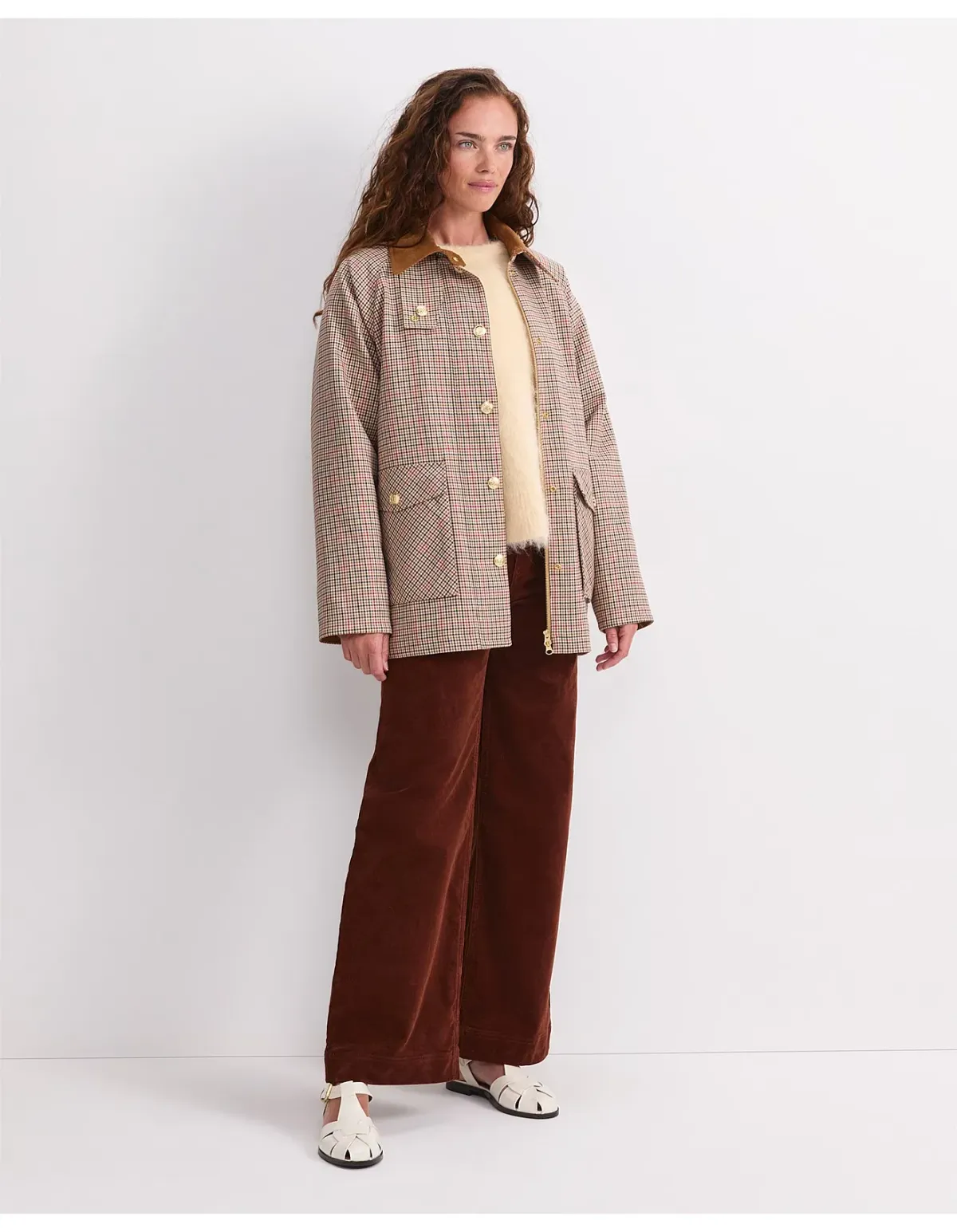 Sportscraft Sara Barn Jacket Multi Check Size 14 - Image 3