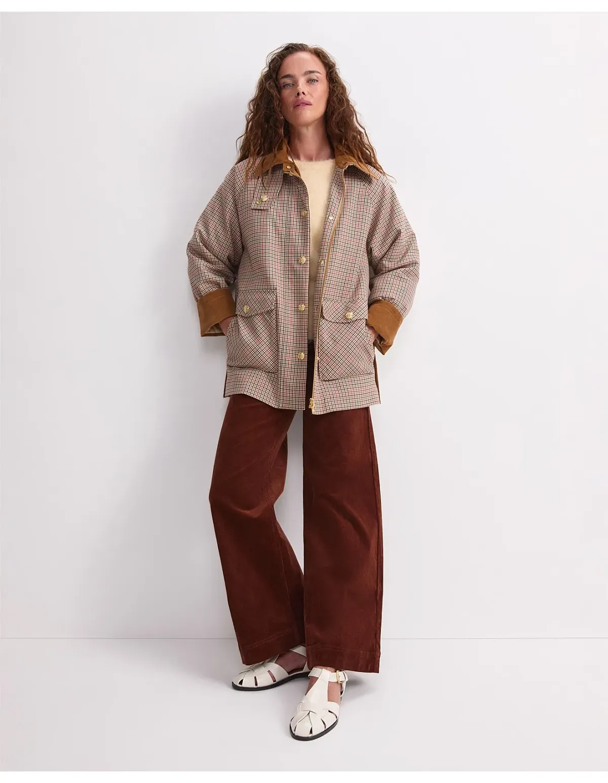 Sportscraft Sara Barn Jacket Multi Check Size 14 - Image 2