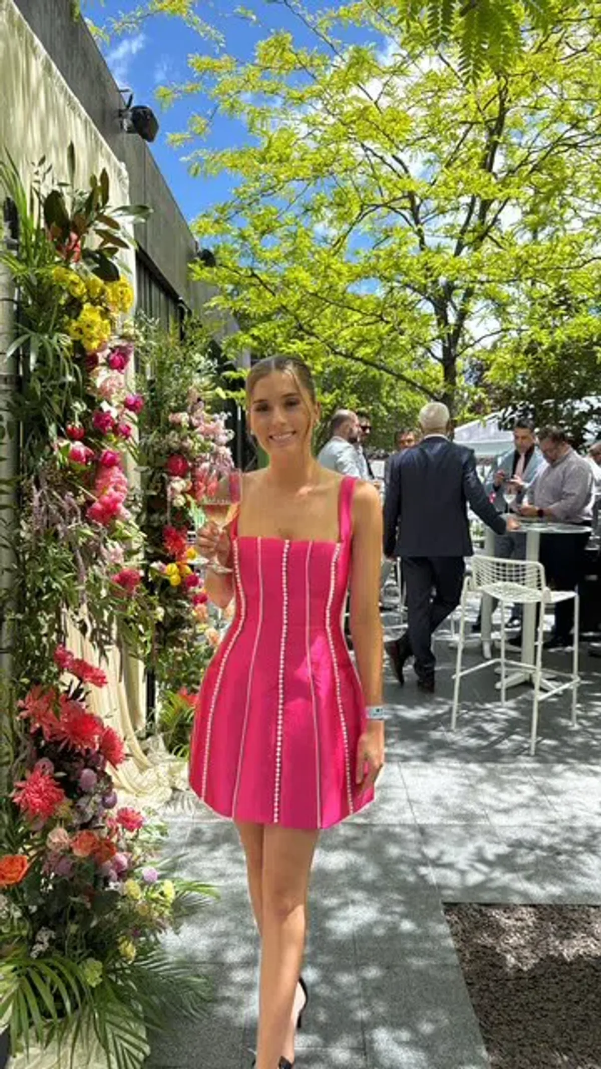 Eliya The Label Tahiti Dress Pink Size AU 6 - Image 1