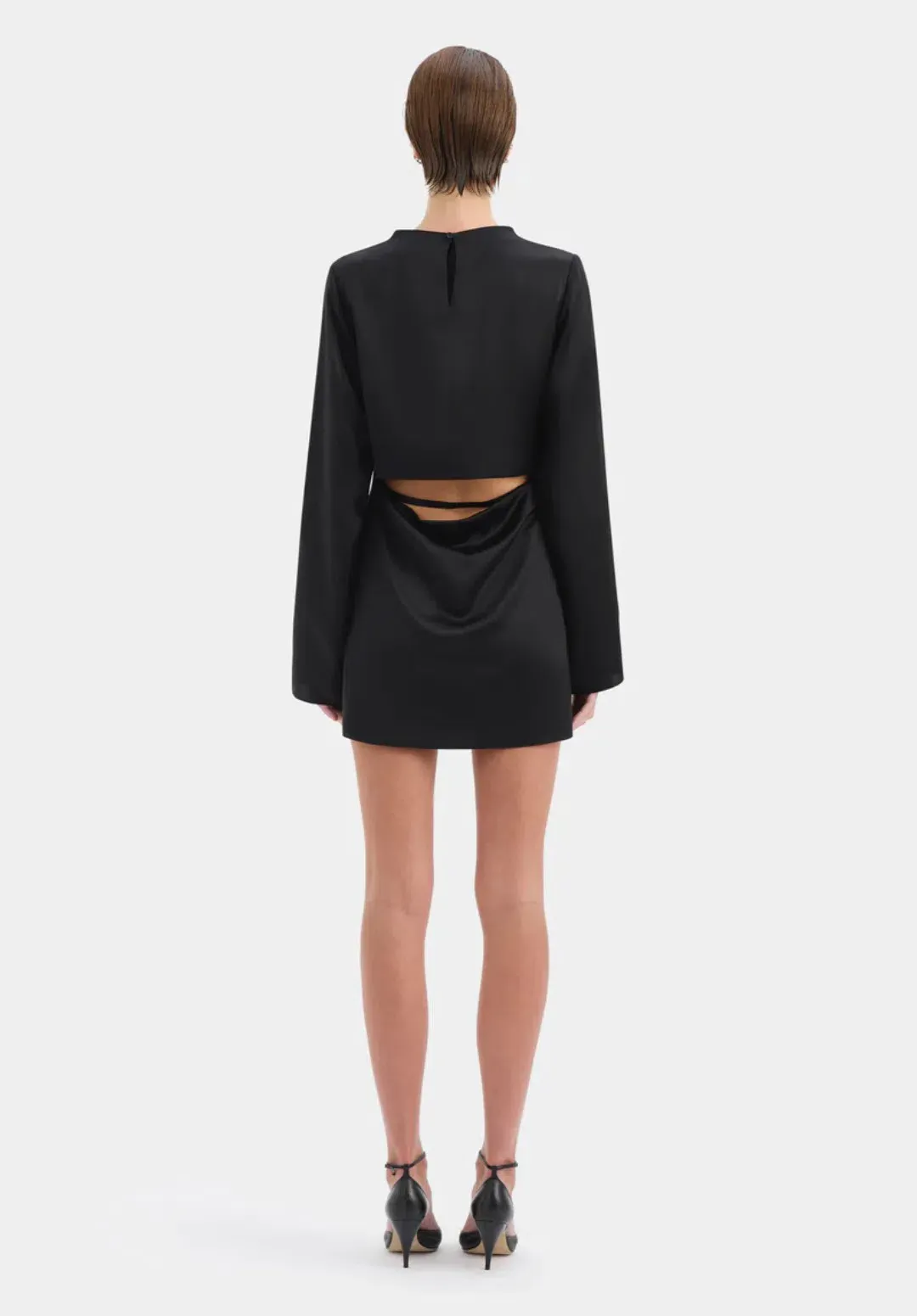 Sir the Label Yasmine Mini Dress Black Size 10 for rent on The Volte - main image