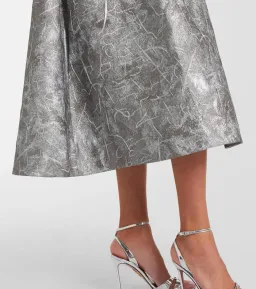 Rebecca Vallance Sterling Midi Dress Silver Size 12 AU for rent on The Volte - image 5