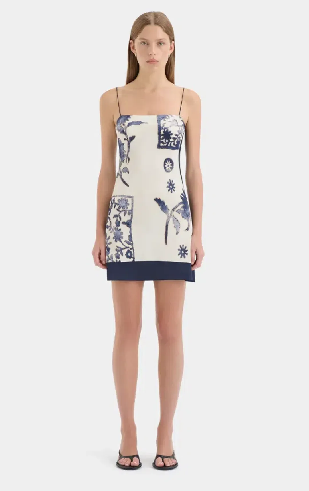 Sir the Label Phillipa Slip Mini Dress Print Size 0 / AU 6 for rent on The Volte - main image