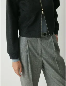 Perri Cutten London Wool Bomber Jacket Charcoal Size L / AU 14 for rent on The Volte - image 5