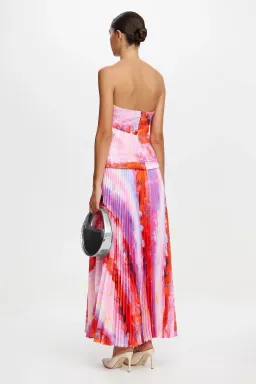Acler Rockland Midi Dress in Violet Canvas Size AU 8 for rent on The Volte - image 2