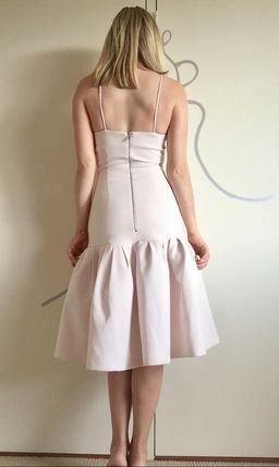 By Johnny Fit and Flare Midi Dress Pale Pink Size 6 for rent on The Volte - image 6