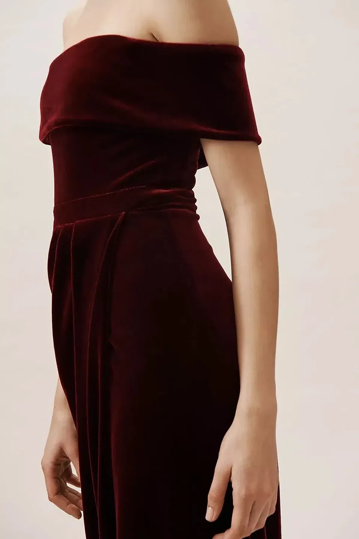BHLDN Off Shoulder Dress - Image 3