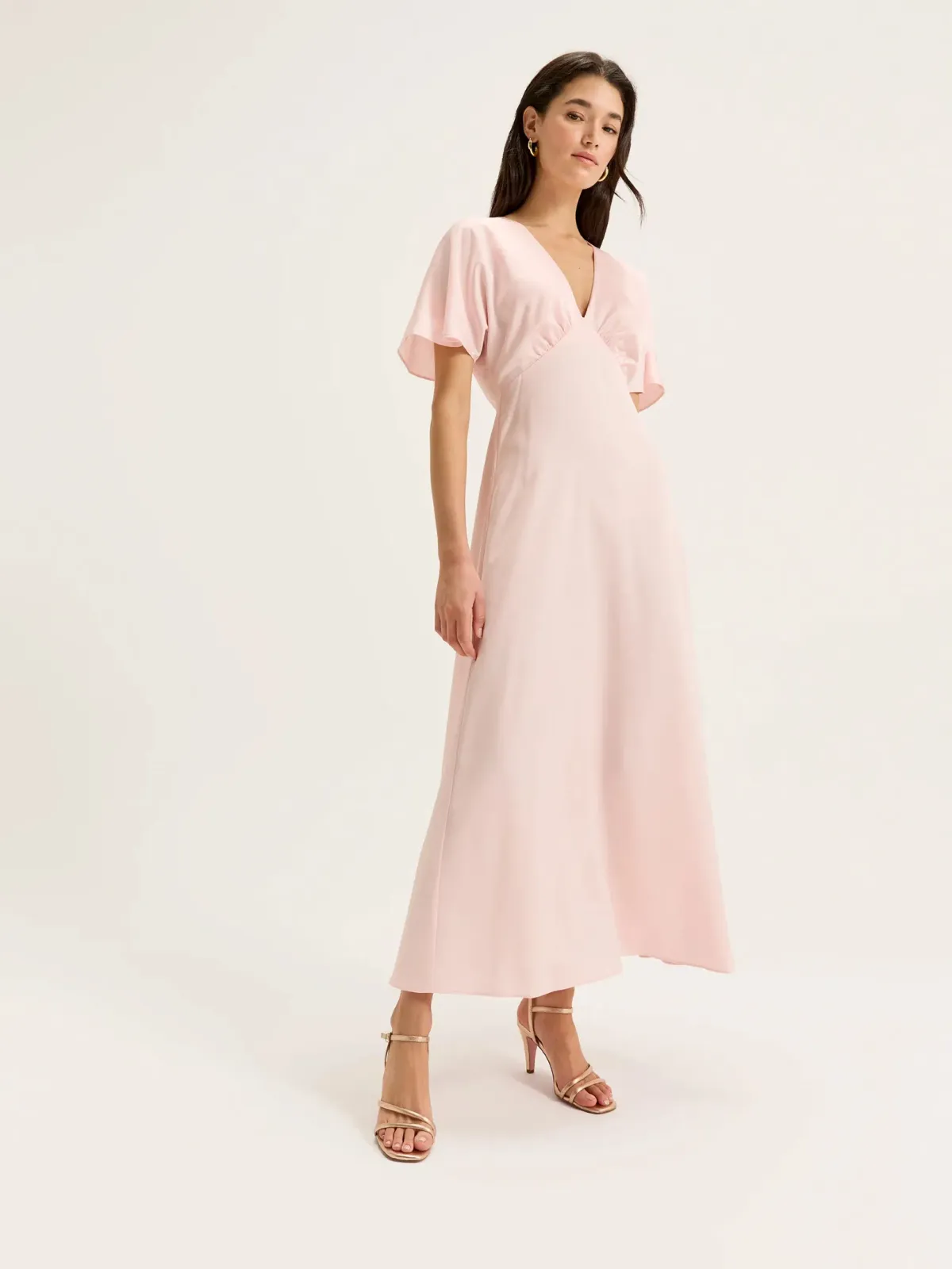 Review Montreal Satin Short Sleeve Dress - Image 1