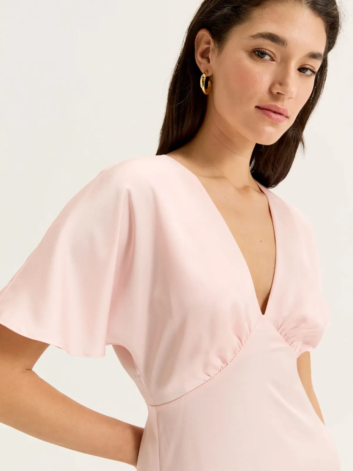Review Montreal Satin Short Sleeve Dress - Image 2