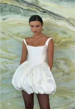 Effie Kats Muse Mini Dress White Size 8 for rent on The Volte - image 5