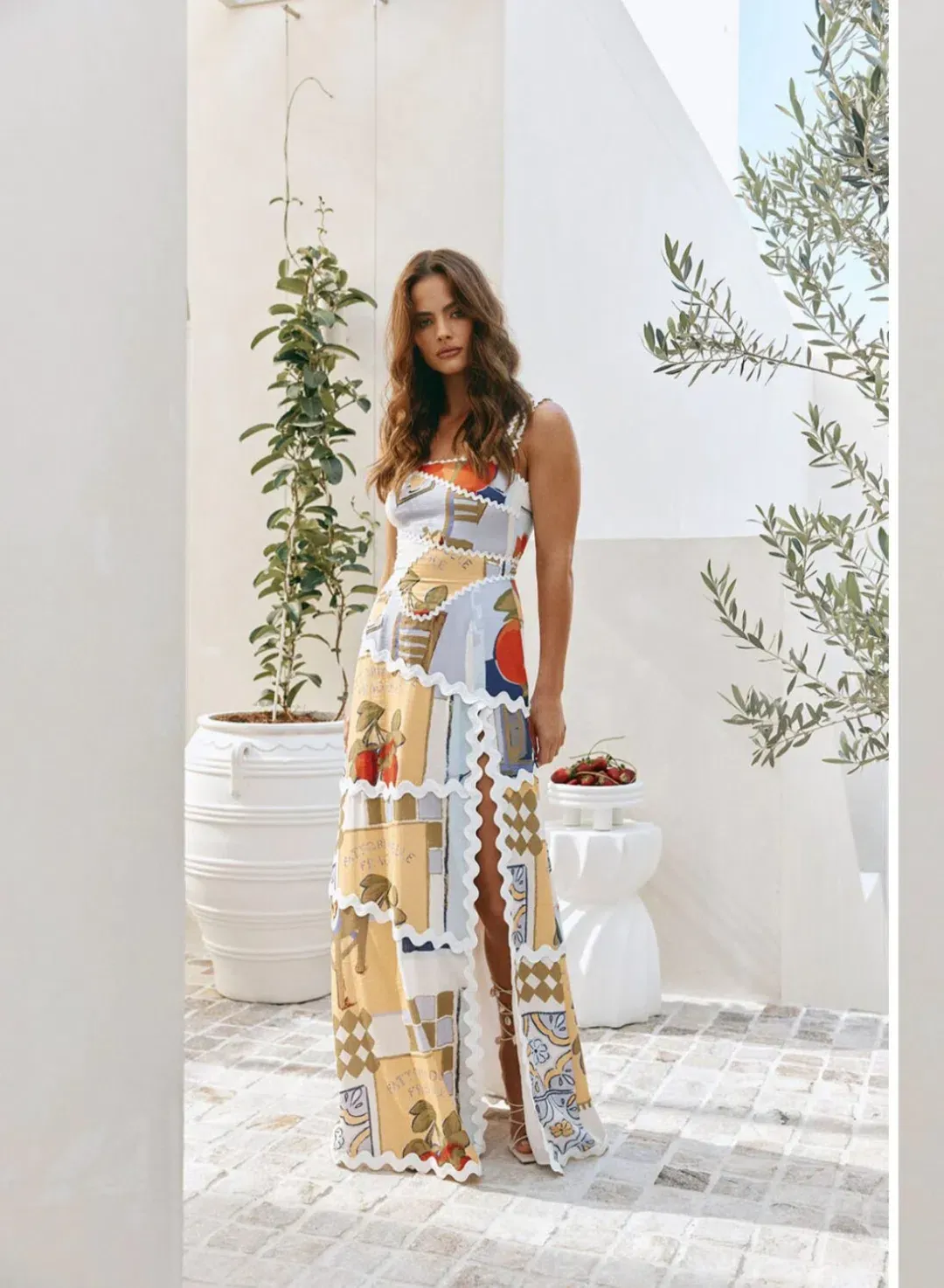 Zaco Capricci Maxi Dress in Villagio Purple Size L / AU 12 for rent on The Volte - main image