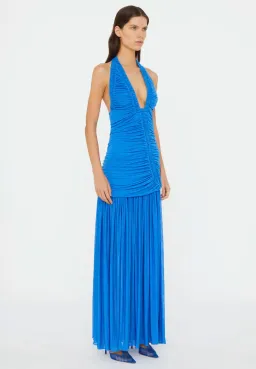 Christopher Esber Slinky Jersey Orion Maxi Gown Blue Size 8 for rent on The Volte - image 5