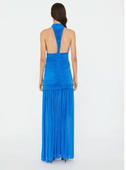 Christopher Esber Slinky Jersey Orion Maxi Gown Blue Size 8 for rent on The Volte - image 3