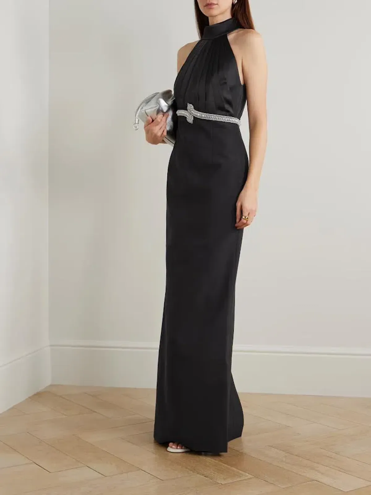 🖤 🐍 REBECCA VALLANCE Lilith Gown – Black – Size 10 AU - Embellished Formal Maxi Dress 🐍🖤 - Image 5
