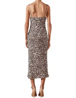 Shona Joy Isabella Cowl Slip Midi Dress Print Size 8 for rent on The Volte - image 2