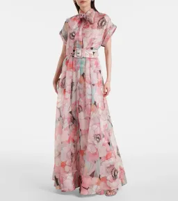 Rebecca Vallance Bridal Bouquet Maxi Gown Pink Floral Size 8 for rent on The Volte - image 7