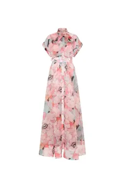 Rebecca Vallance Bridal Bouquet Maxi Gown Pink Floral Size 8 for rent on The Volte - image 5