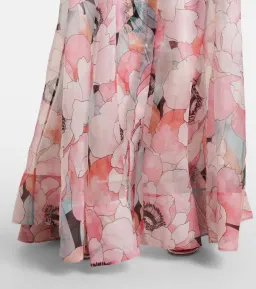Rebecca Vallance Bridal Bouquet Maxi Gown Pink Floral Size 8 for rent on The Volte - image 9