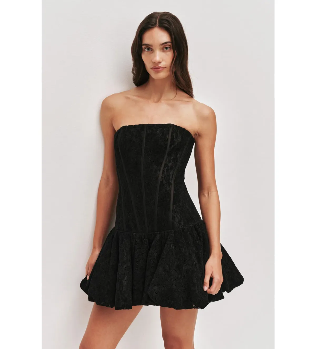 Aje Florence Lace Mini Dress Black Size 10 - Image 1