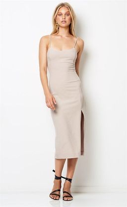 Bec & Bridge Dionne Midi Dress Cream Size 12 for rent on The Volte - image 1