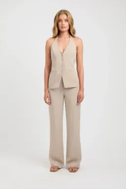 Kookai Hayman Top, Long-Line Vest & Sunday Pants Set Nougat Size 8 / 10 for rent on The Volte - image 2