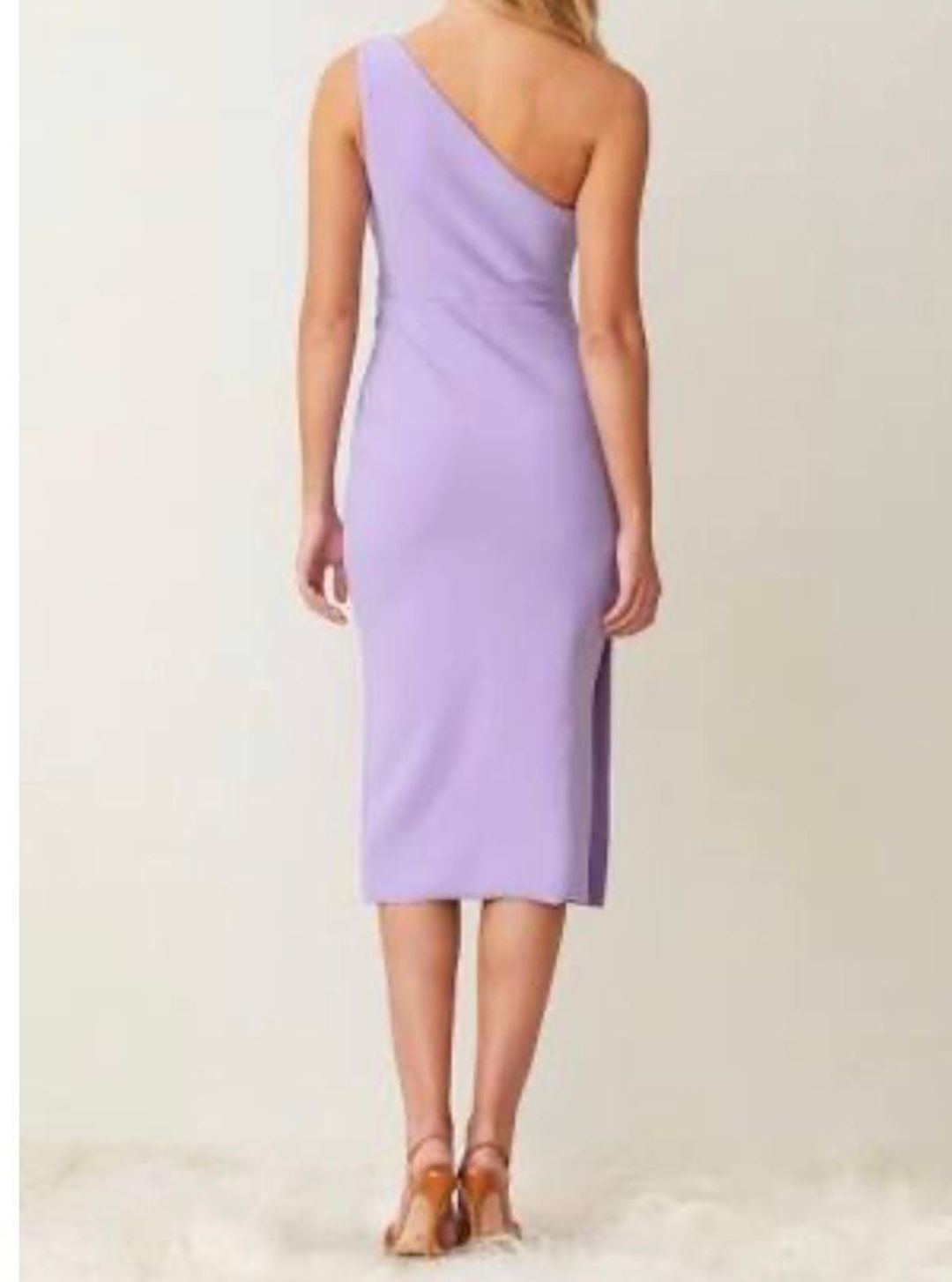 Bec & Bridge Gemma Asym Midi Dress Purple Size 8 for rent on The Volte - main image
