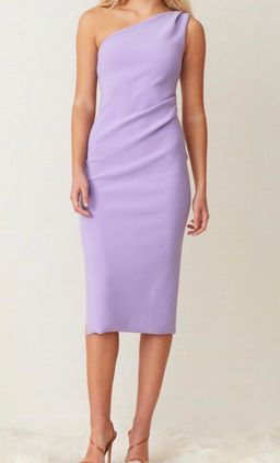 Bec & Bridge Gemma Asym Midi Dress Purple Size 8 for rent on The Volte - image 2