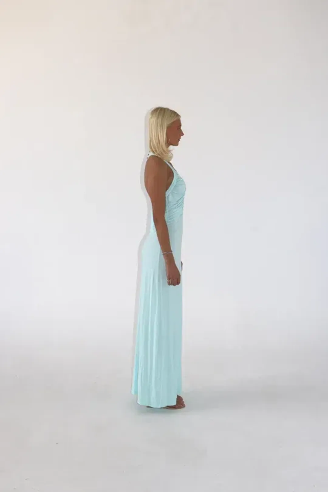 Solamusa Angelina Maxi in Aqua Size 10 for rent on The Volte - main image