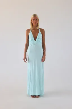 Solamusa Angelina Maxi in Aqua Size 10 for rent on The Volte - image 1