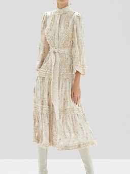 Alexis Rozalya Dress Cream Paisley Size 8 for rent on The Volte - image 1